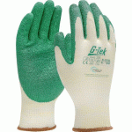 GANTS DE MANUTENTION PLASTIQUE ET COTON ENDUCTION LATEX CRÊPÉ - TAILLE 11