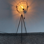 ECO-LIGHT LAMPADAIRE GRID AVEC ABAT-JOUR CORBEILLE