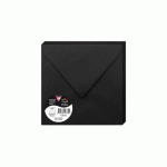 LOT DE 2 - PAQUET DE 20 ENVELOPPES POLLEN 165X165MM 120G/M2 - NOIR