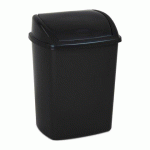 POUBELLE PLASTIQUE 26 LITRES À COUVERCLE BASCULANT, NOIR