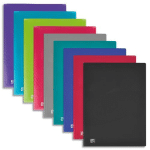 PROTEGE-DOCUMENTS OXFORD OSMOSE A4 PP 160 VUES 80 POCHETTES NUMEROTEES - COLORIS ASSORTIS 9 COULEURS