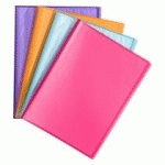 PROTÈGE-DOCUMENTS OXFORD POLYPROPYLÈNE TRANSLUCIDE A4 COULEURS ASSORTIES - 40 POCHETTES - LOT DE 10