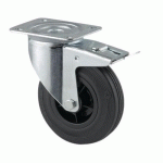 ROULETTE PIVOTANTE AVEC FREIN FORCE:205 KG H HT:240 MM - TENTE