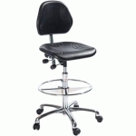 SIÈGE D'ATELIER COMFORT-HAUT-ROULETTESFREIN DE CHARGE-NOIR - GLOBAL PROFESSIONAL SEATING