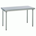 TABLE INOX CENTRALE LONGUEUR 1000 MM