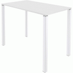 TABLE LOUNGE 4 PIEDS L140 X P60 X H105 BLANC / BLANC