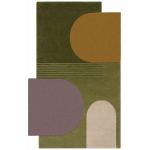 FLAIR RUGS - TAPIS EN LAINE DESIGN GÉOMÉTRIQUE LOZENGE VERT 120X180 - VERT