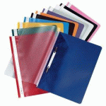 LOT DE 40 - CHEMISE À LAMELLE, A4, EN FILM PP, GRIS CLAIR