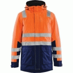 PARKA HAUTE-VISIBILITÉ ORANGE FLUORESCENT/MARINE TAILLE L - BLAKLADER