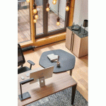 TOP DE FINITION EN VERRE NOIR L 81 X P 45 CM ONYX