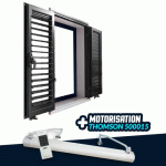 VOLET 2 BATTANTS ALUMINIUM EMALU - LAMES ARTICULÉES RÉGLABLES
