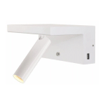 APPLIQUE BENEITO FAURE BEAM BLANCO 5W 2700K USB DIMMABLE 3958-N