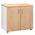 ARMOIRE BASSE CHÊNE CLAIR COPRS BLANC EXPRIM