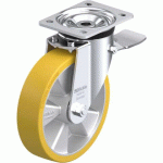 BLICKLE - ROULETTE PIVOTANTE À FREIN Ø 200MM BANDAGE POLYURÉTHANE PU 600KG - LK-ALTH 200K-ST