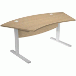 BUREAU DE DIRECTION À VOILE DE FOND ET PIEDS L MÉTAL VISUAL - ARTARREDI