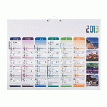 LOT DE 5 - CALENDRIER SEMESTRIEL MURAL 2027 - 4 SAISONS - 40,5 X 55 CM