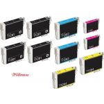 PACK DE 10 CARTOUCHES COMPATIBLE EPSON  T1281 T1282 T1283 T1284