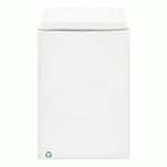 BRUNEAU - POCHETTE KRAFT BLANC RECYCLÉ 162 X 229 MM 90 G SANS FENÊTRE - BOÎTE DE 500