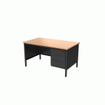 BUREAU 1/2 MIN L160 MERISIER AVEC CAISSON 3T CONFORT 2 - ROBBERECHTS
