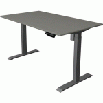 BUREAU RÉGLABLE MOVE 1 - ANTHRACITE - 140X80 CM - GRIS - KERKMANN