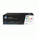HP 128A, PACK TONERS 3 COULEURS