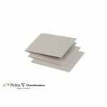 LOT DE 2 - PAQUET DE 25 CARTES PLIÉES POLLEN 116X116MM 210G/M² - ARGENT