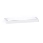 MANCHE EN ZAMAK FINITION BLANC MAT, DIMENSIONS: 172X12X33MM ET INSERTS: 160MM - TALLA