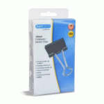 PINCES DOUBLE CLIP 19 MM NOIR RAPESCO - BOÎTE 80