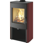 CASATELLI - POÊLE A BOIS WENDY ROUGE 8,0 KW - MADE IN ITALY