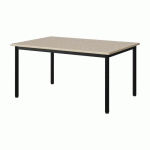 TABLE MALIBU 120X80 T3 4P ST ISOS BEIGE 1460/BEIGE NOIR 9005