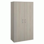 ARMOIRE HAUTE BOIS H 182 X L 100 CM AVEC PORTES BATTANTES CHÊNE GRIS - ARCH