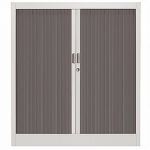 ARMOIRE MÉTAL CLASSTOUT COLOR - A RIDEAUX - L. 90 X H. 100 CM - CORPS ALUMINIUM  - RIDEAUX ANTHRACITE