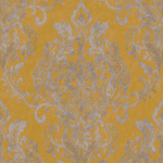 PAPIER PEINT JAUNE - PAPIER PEINT BAROQUE - 10,05 X 0,53 M - BRICOFLOR