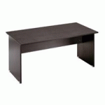 BUREAU DROIT 120 CM NOIR PIED PLEIN NOIR MONTRÉAL 2