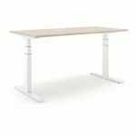 BUREAU RÉGLABLE STEELFORCE PRO 670 SLS - 160CM - BLANC CHÊNE - ACTIFORCE