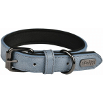 DOOGY GLAM - COLLIER CHIEN SIMILI BASICS BLEU TAILLE : T55 - BLEU