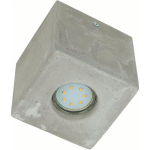 LICHT-ERLEBNISSE - LAMPE BÉTON PLAFOND CUBE 10 CM PETIT GU10 PLAFONNIER COULOIR - GRIS