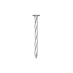 POINTE GALVANISEE A CHAUD (HDG) CARRE TORSADE (CT) EN VRAC TETE PLATE (TP) 3,1 X 80 MM 5 KG - FIXTOUT