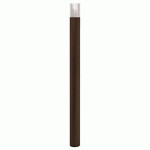 POTELET HAUT PROVINCE Ø 76 MM INOX BROSSÉ - ZINC MARRON 8017 - PROCITY