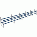 RACK 1 DÉPART + 4 SUIVANTS LXLXH 2700X14300X2000 600KG 2 NIV - BITO