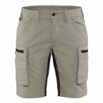 SHORT SERVICES STRETCH FEMME BEIGE/NOIR TAILLE 34 - BLAKLADER