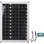 SJLERST - 100W 18V SOLAR PANEL BATTERY CHARGER KIT MONOCRYSTALLINE SILICON SOLAR PANEL WITH DUAL USB CONTROLLER FOR CAR RV MARINE BOAT