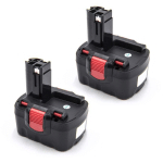 2X BATTERIE REMPLACEMENT POUR BOSCH BAT140, BAT159 POUR OUTIL ÉLECTRIQUE (1500 MAH, NIMH, 14,4 V) - VHBW