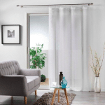 VOILAGE ANNEAUX 140X240CM MILZA BLANC