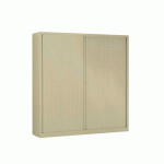 ARMOIRE MÉTAL À RIDEAUX 180X198 CM À MONTER COLORIS BEIGE - MANUTAN COLLECTIVITÉS