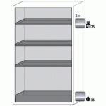 ARMOIRE SCLASSIC90 MAINTIEN ET BAC-1968X1196-ACIER-JAUNE-3