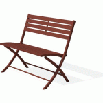 BANC JARDIN PLIANT MARIUS ROUGE CARMIN - CITYGARDEN