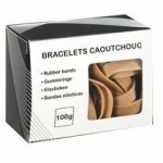 BRACELETS CAOUTCHOUC 120 X 10 MM - BOÎTE DE 100 G