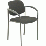 CHAISE VILLALGORDO AVEC ACCOUDOIRS FIXES - NOIR - PIQUERAS Y CRESPO