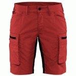 SHORT SERVICES STRETCH FEMME ROUGE/NOIR TAILLE 50 - BLAKLADER